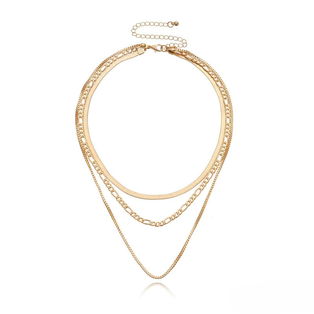 Vintage 3-Layer Necklace Set